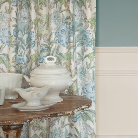 G P & J Baker SUMMER PEONY AQUA Fabric