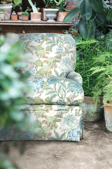 G P & J Baker SUMMER PEONY AQUA Fabric