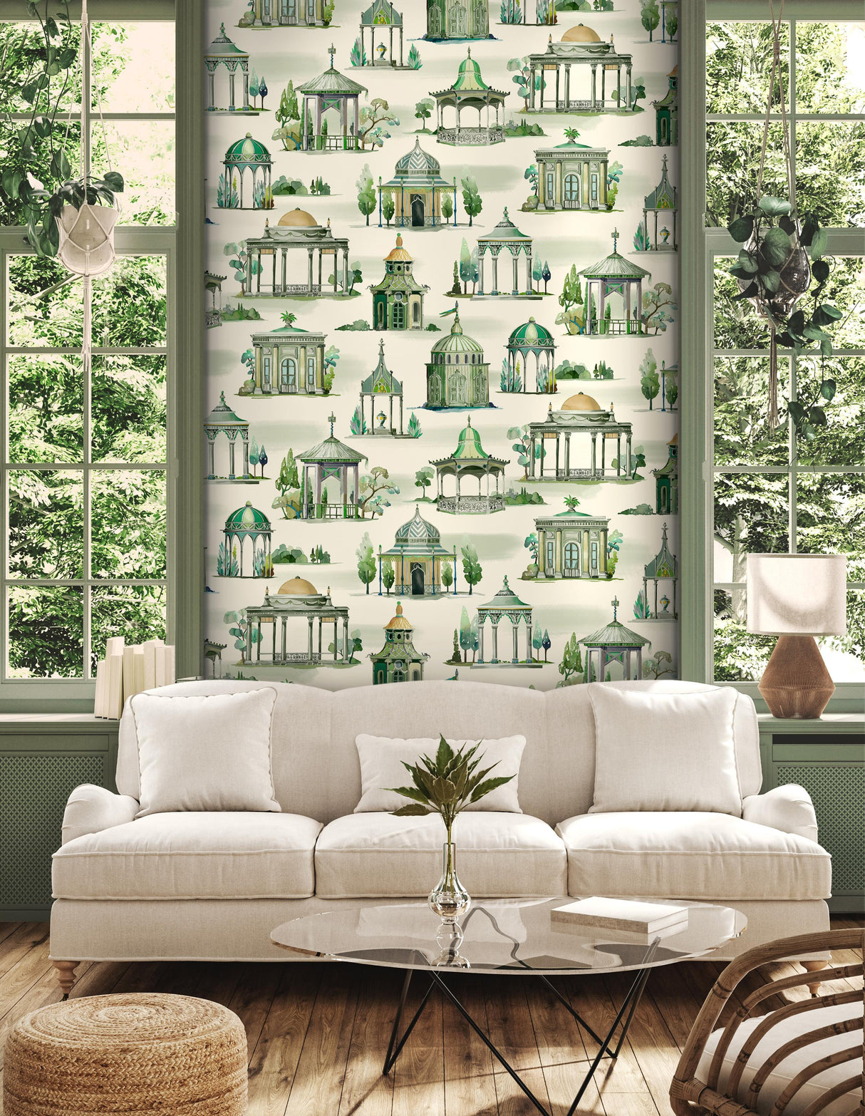 Mulberry FOLLIES EMERALD Wallpaper