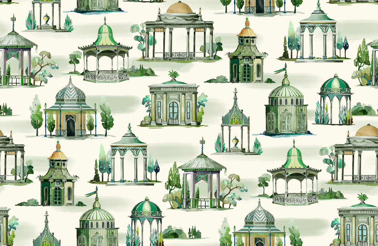Mulberry FOLLIES EMERALD Wallpaper