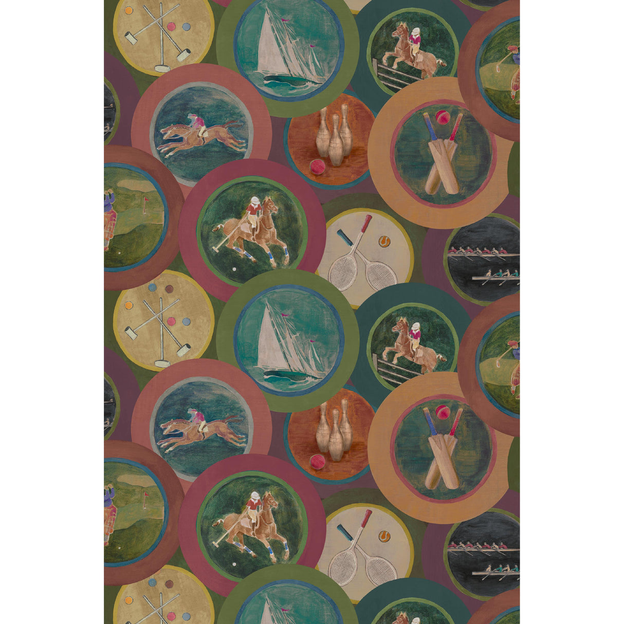 Mulberry SPORTING LIFE PLUM Wallpaper