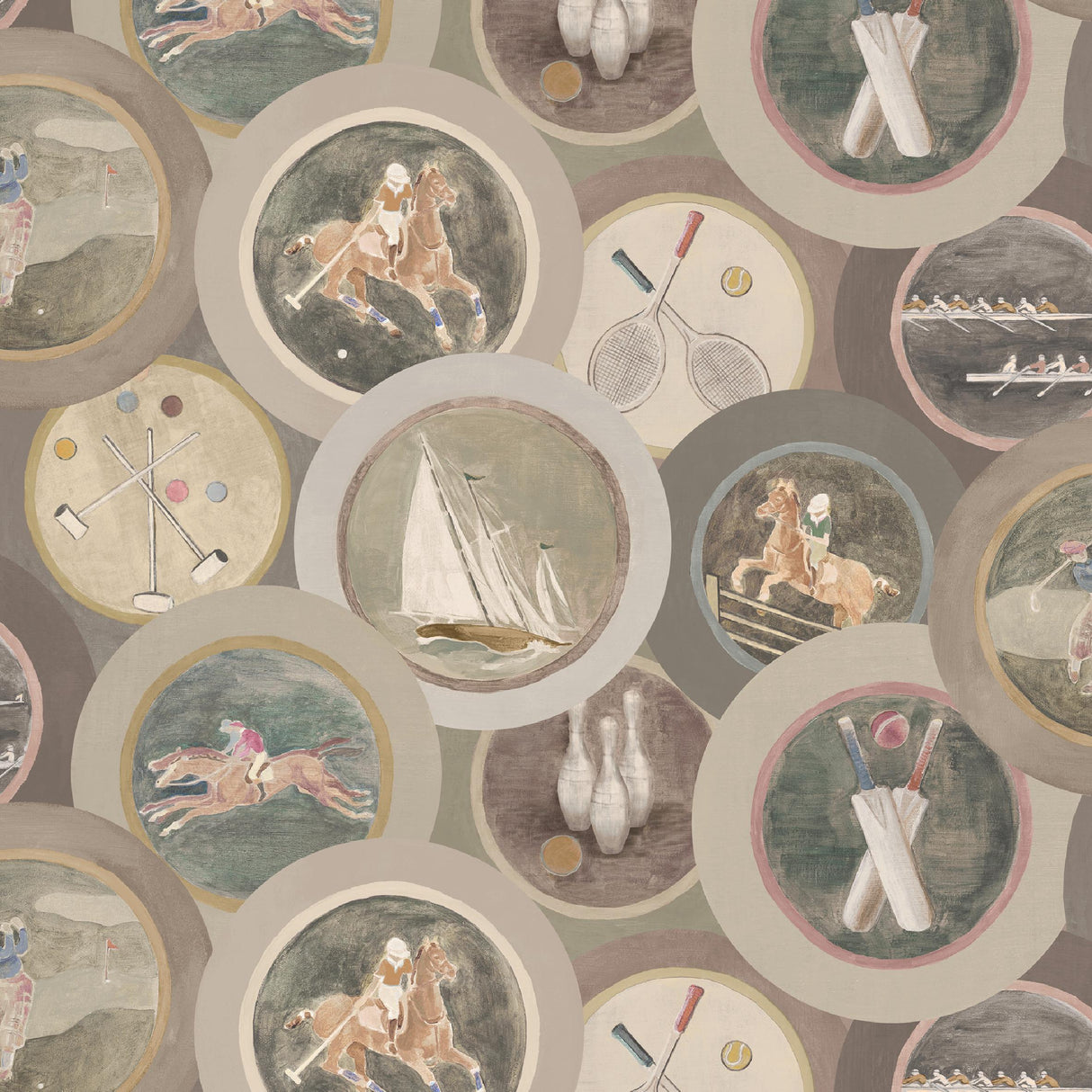 Mulberry SPORTING LIFE ANTIQUE Wallpaper