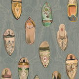 Mulberry BABOUCHES TEAL Wallpaper