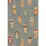 Mulberry BABOUCHES TEAL Wallpaper