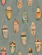 Mulberry BABOUCHES TEAL Wallpaper