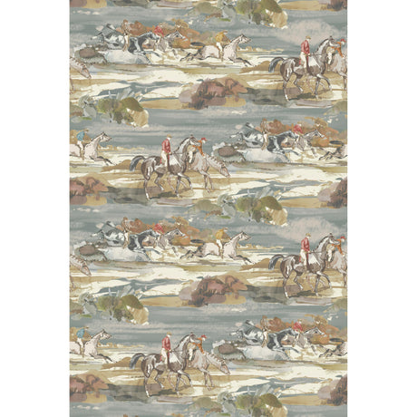 Mulberry MORNING GALLOP BLUE/SAND Wallpaper