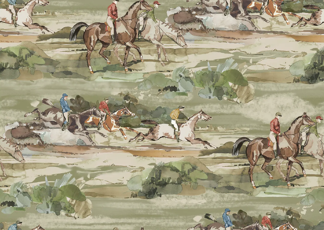 Mulberry MORNING GALLOP ANTIQUE Wallpaper