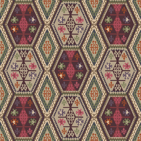 Mulberry BUCKLAND RED/PLUM Wallpaper