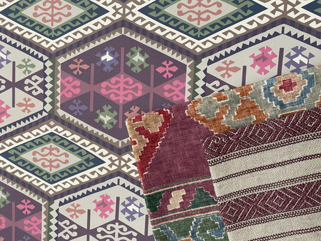 Mulberry BUCKLAND RED/PLUM Wallpaper