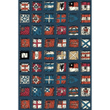 Mulberry NAVAL ENSIGNS INDIGO/RED Wallpaper