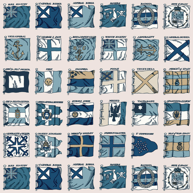 Mulberry NAVAL ENSIGNS BLUE Wallpaper