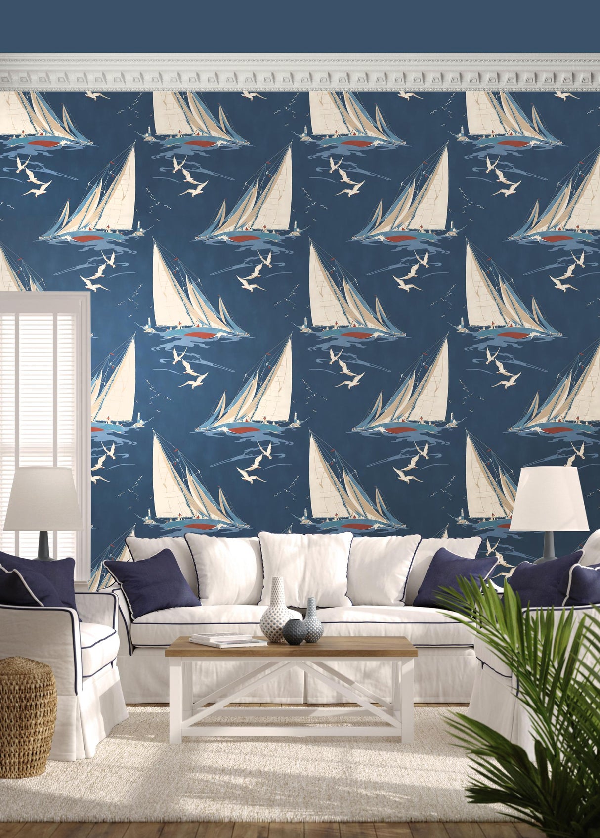 Mulberry NAVAL ENSIGNS BLUE Wallpaper