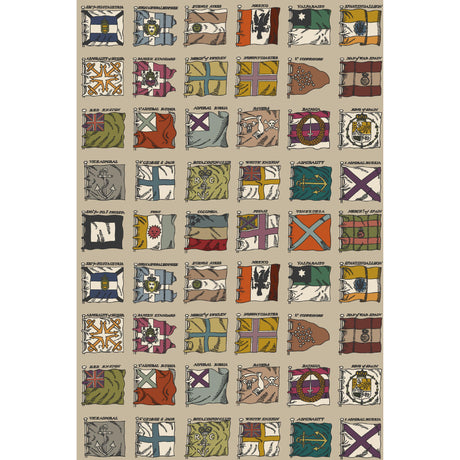 Mulberry NAVAL ENSIGNS RED/PLUM Wallpaper