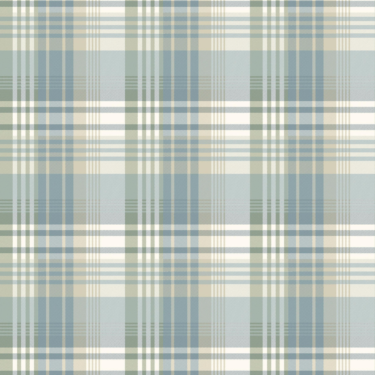 Mulberry MULBERRY ANCIENT TARTAN AQUA Wallpaper