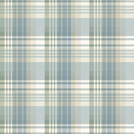 Mulberry MULBERRY ANCIENT TARTAN AQUA Wallpaper