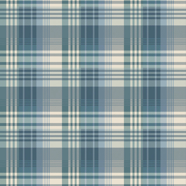 Mulberry MULBERRY ANCIENT TARTAN TEAL Wallpaper