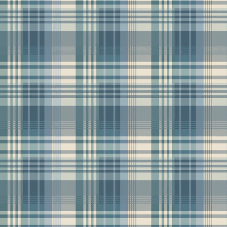Mulberry MULBERRY ANCIENT TARTAN TEAL Wallpaper
