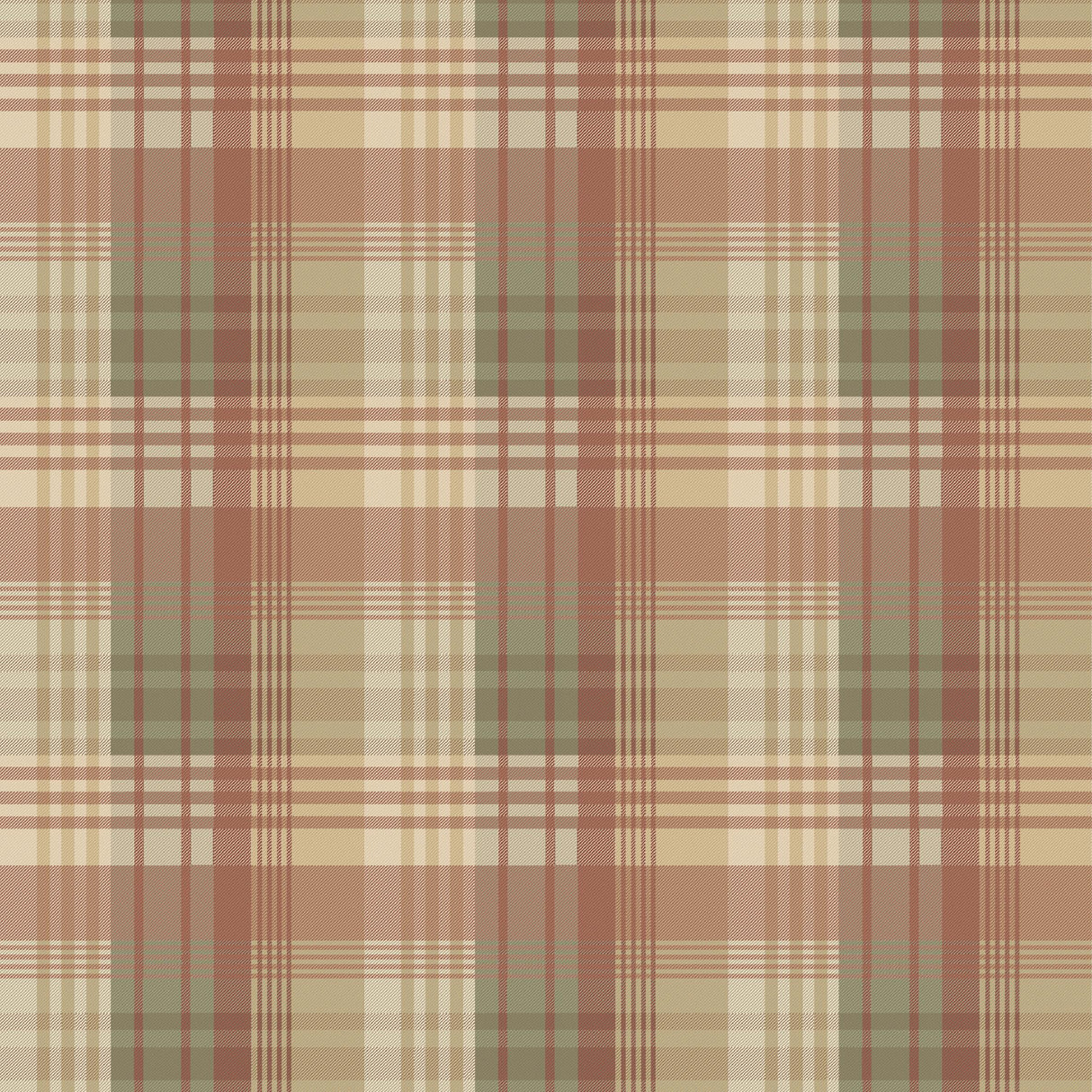 Mulberry MULBERRY ANCIENT TARTAN LOVAT/RED Wallpaper