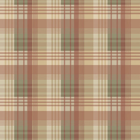 Mulberry MULBERRY ANCIENT TARTAN LOVAT/RED Wallpaper