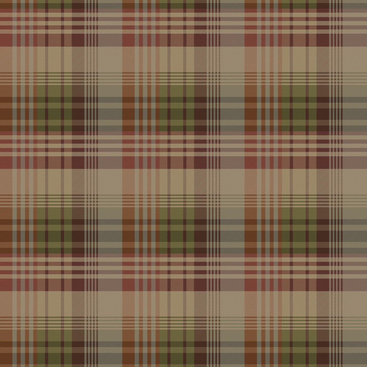 Mulberry MULBERRY ANCIENT TARTAN RED/PLUM Wallpaper