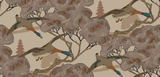 Mulberry GRAND FLYING DUCKS PLUM Wallpaper