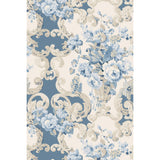 Mulberry FLORAL ROCOCO BLUE Wallpaper