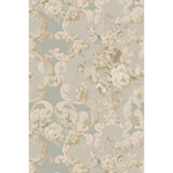 Mulberry FLORAL ROCOCO AQUA Wallpaper