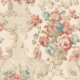 Mulberry FLORAL ROCOCO RED/GREEN Wallpaper