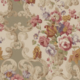 Mulberry FLORAL ROCOCO RED/PLUM Wallpaper