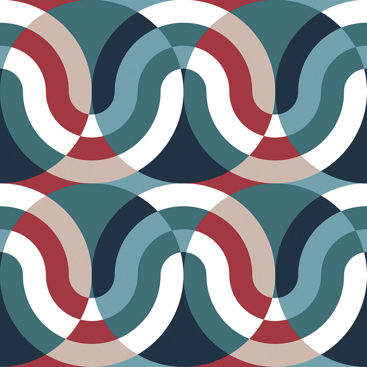 Gaston Y Daniela KIMI AZUL/ROJO Fabric