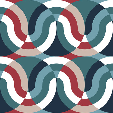 Gaston Y Daniela KIMI AZUL/ROJO Fabric