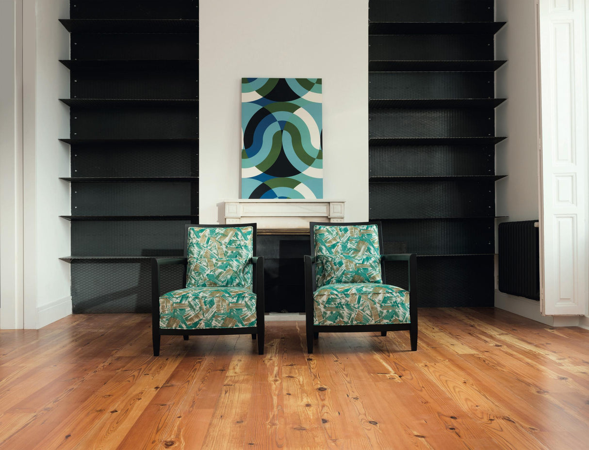 Gaston Y Daniela KIMI AZUL/VERDE Fabric