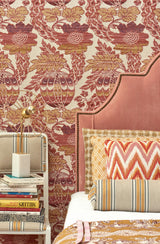 Gaston Y Daniela ALEJANDRA ROSA/AMARILLO Upholstery Fabric
