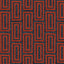 Gaston Y Daniela CALEB GRIS/ROJO Upholstery Fabric