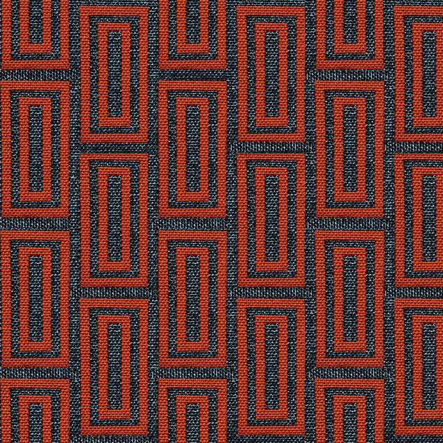Gaston Y Daniela CALEB GRIS/ROJO Upholstery Fabric