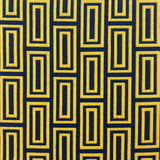 Gaston Y Daniela CALEB AMARILLO/NAVY Upholstery Fabric