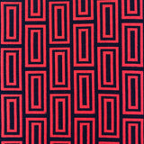 Gaston Y Daniela CALEB ROJO/NAVY Upholstery Fabric