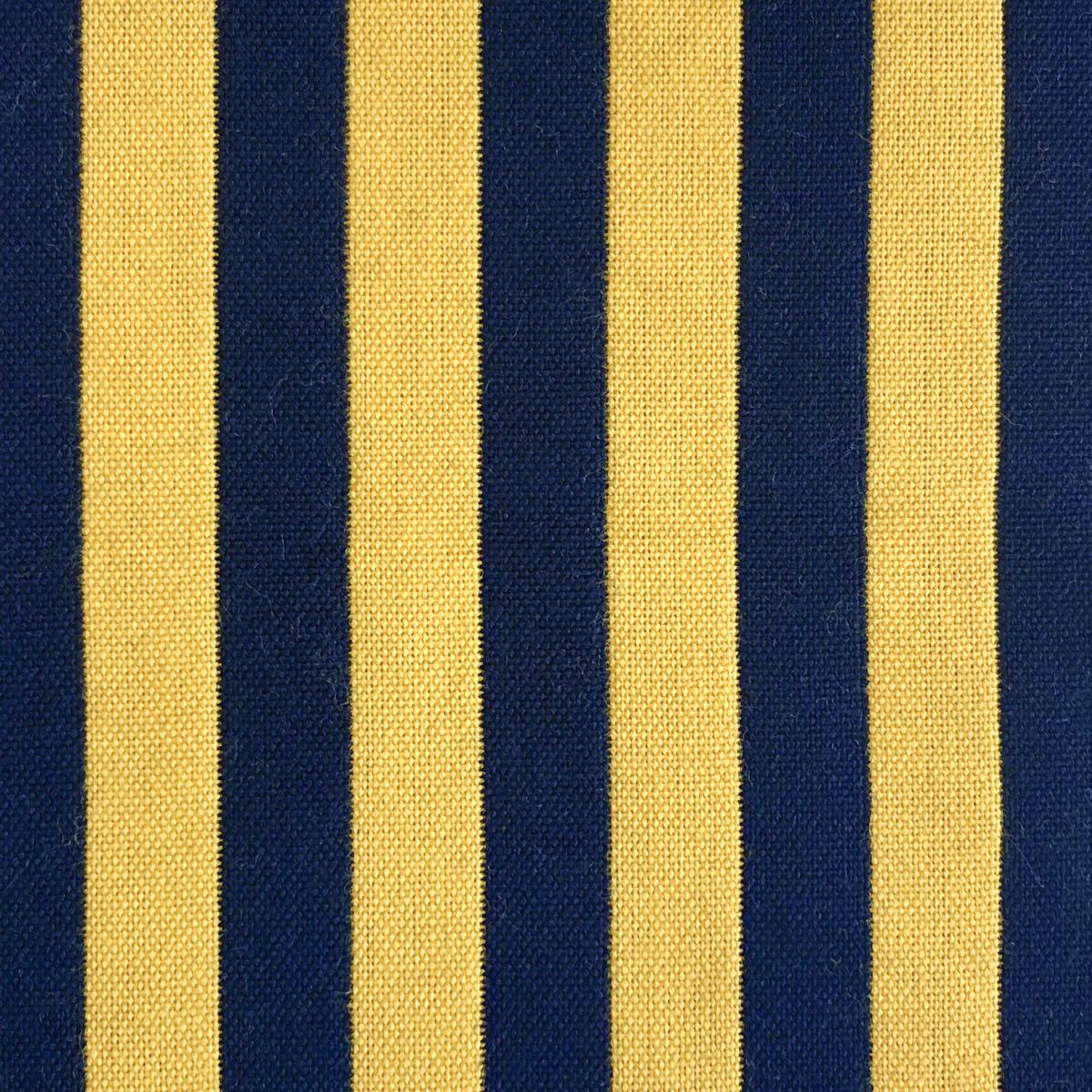 Gaston Y Daniela BENJAMIN AMARILLO/NAVY Upholstery Fabric