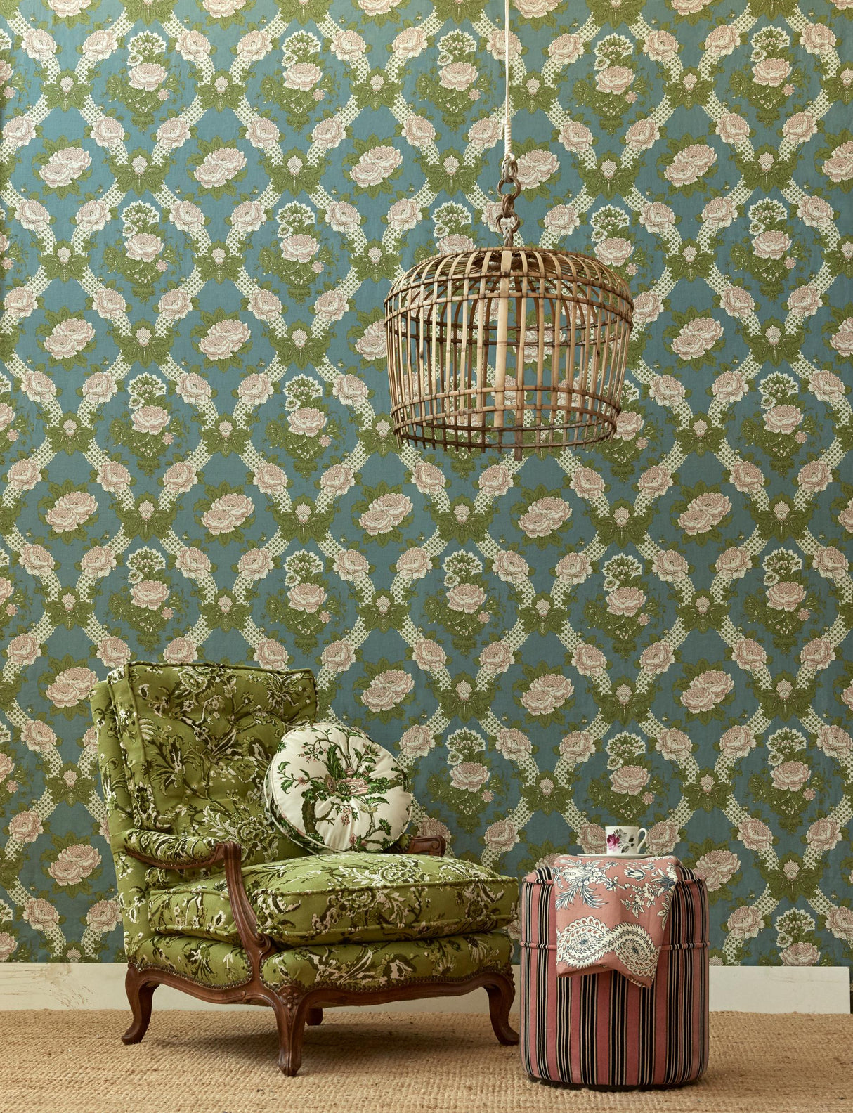 Gaston Y Daniela CARLOTA VERDE Upholstery Fabric