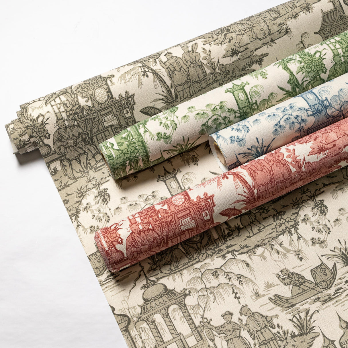 Lee Jofa PAGODA TOILE PAPER GREEN Wallpaper