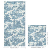 Lee Jofa PAGODA TOILE PAPER BLUE Wallpaper