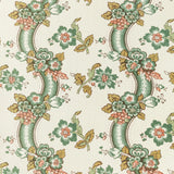 Lee Jofa BENDAY PAPER GREEN/ROSE Wallpaper