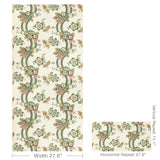 Lee Jofa BENDAY PAPER GREEN/ROSE Wallpaper