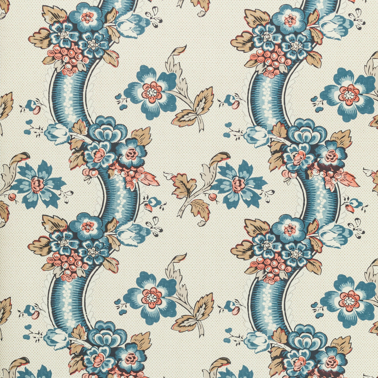 Lee Jofa BENDAY PAPER DENIM/BERRY Wallpaper