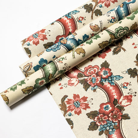 Lee Jofa BENDAY PAPER DENIM/BERRY Wallpaper