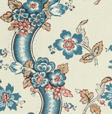 Lee Jofa BENDAY PAPER DENIM/BERRY Wallpaper