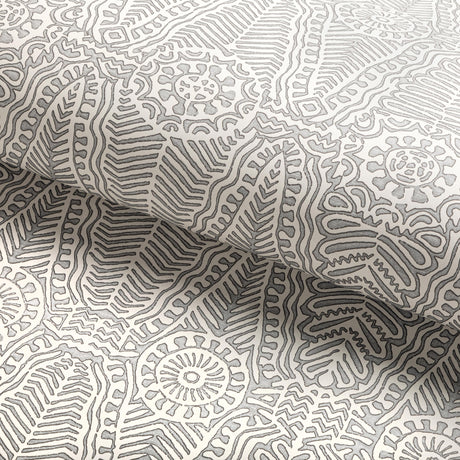 Lee Jofa DRAYTON PAPER SMOKE Wallpaper