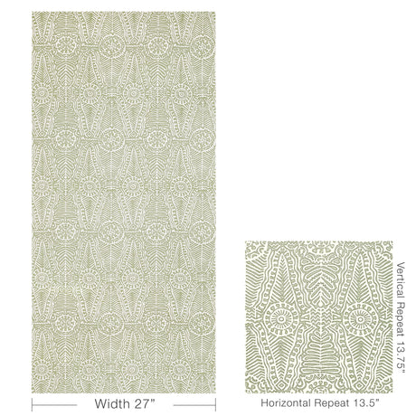 Lee Jofa DRAYTON PAPER MOSS Wallpaper