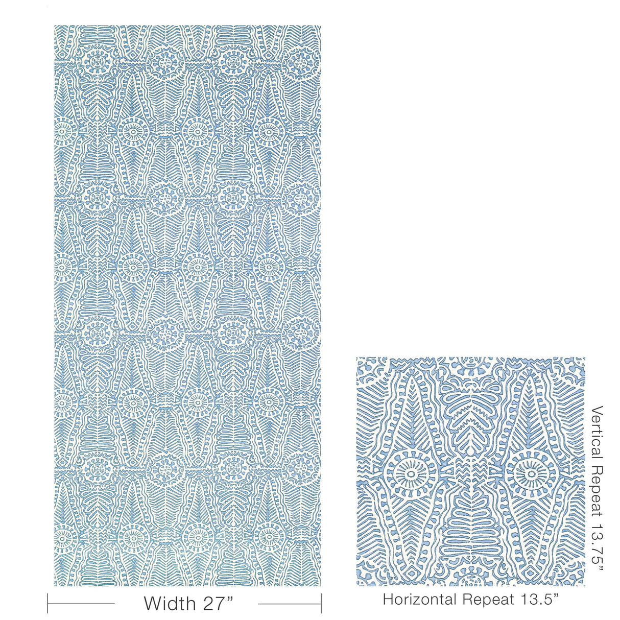 Lee Jofa DRAYTON PAPER DENIM Wallpaper
