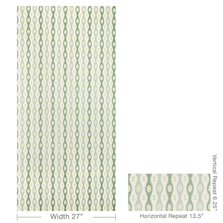 Lee Jofa ELBA PAPER JADE Wallpaper